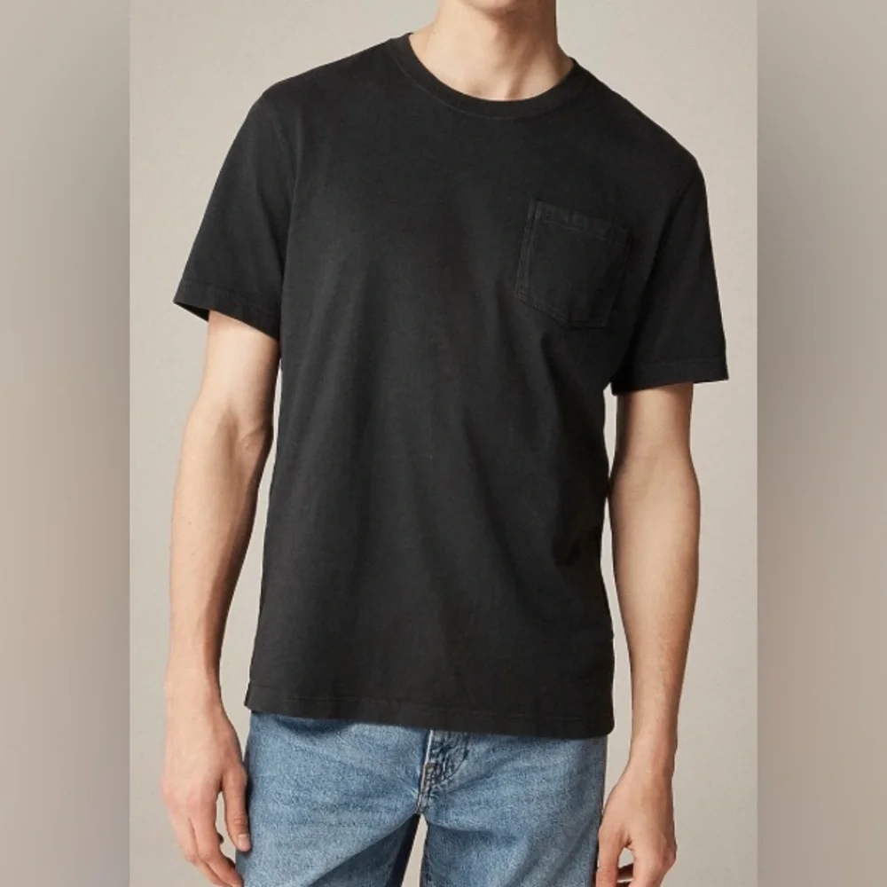 J. Crew - NEW - Garment-dyed Men's Black Short Sleeve Tee